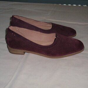 Clark’s Pure‎ Walk Burgundy Wine Suede Loafers Shoes Size 7.5 M